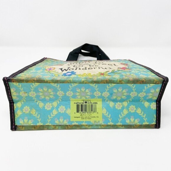 NATURAL LIFE | Life Does Not Have to be Perfect to be Wonderful Green Bag - Picture 4 of 5